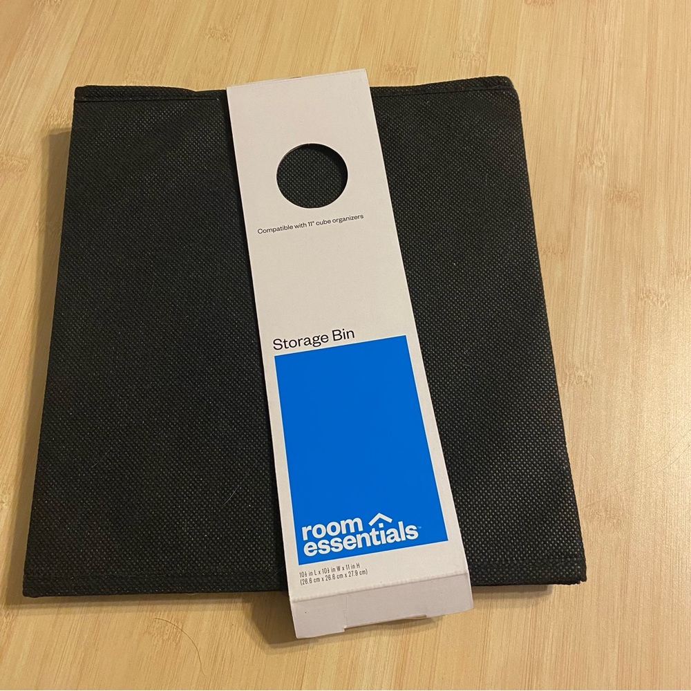 New room essentials storage bin cube fabric o ring